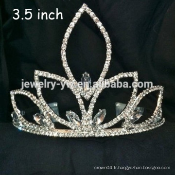 Vente en gros accessoire cheveux cristaux forme couronne bonne année bandeau